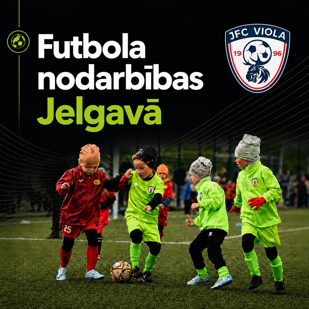 Futbola nodarbības bērniem Jelgavā (V21)
