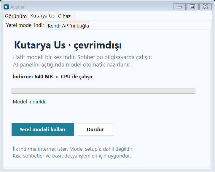 Kutarya OS ekran görüntüsü 2