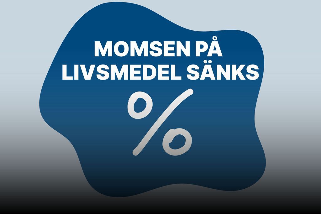 Momsen på livsmedel sänks