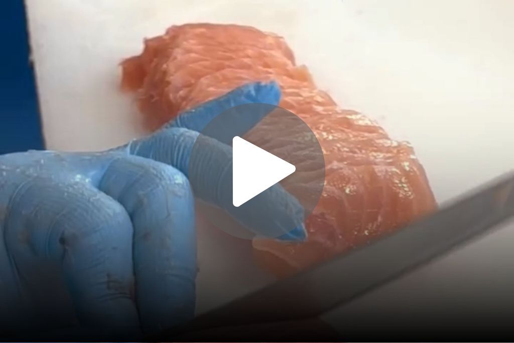 Spana in vår precut lax 🎬