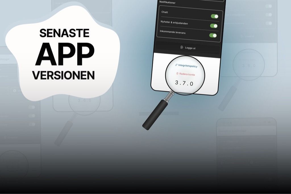 En helt ny version finns tillgänglig 📱