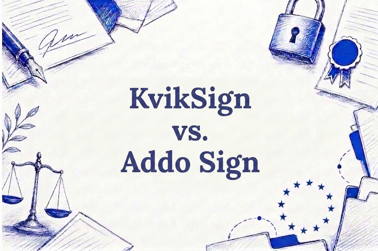 KvikSign vs. Addo Sign: En saglig sammenligning af de to danske løsninger