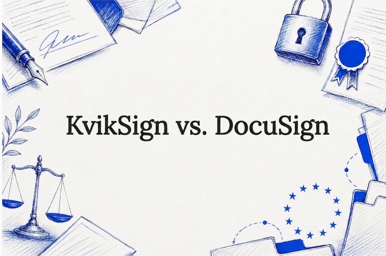 KvikSign vs. DocuSign: Hvilken signeringsløsning passer bedst til din virksomhed?
