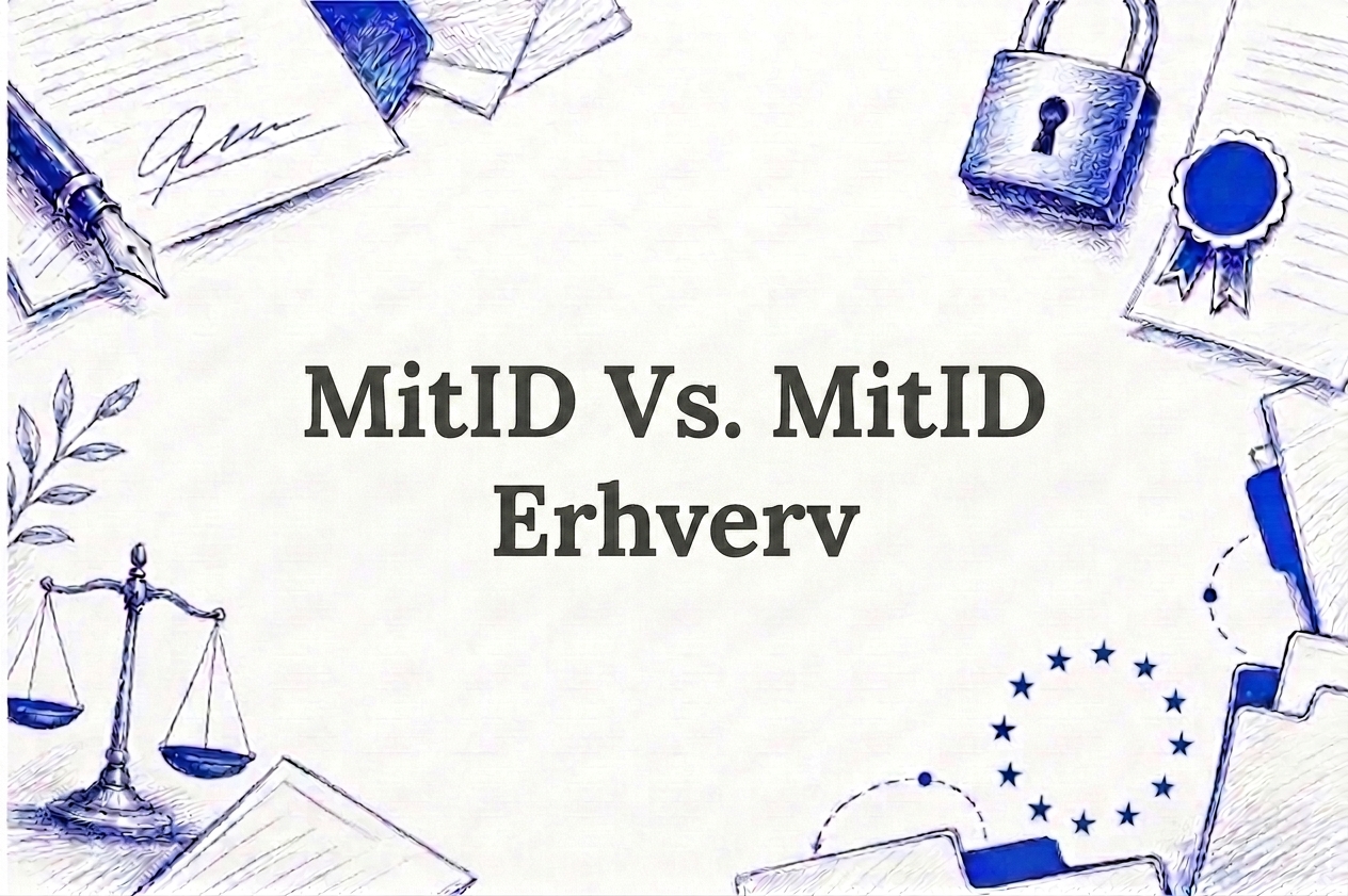 MitID vs. MitID Erhverv: Hvad er forskellen ved digital underskrift?