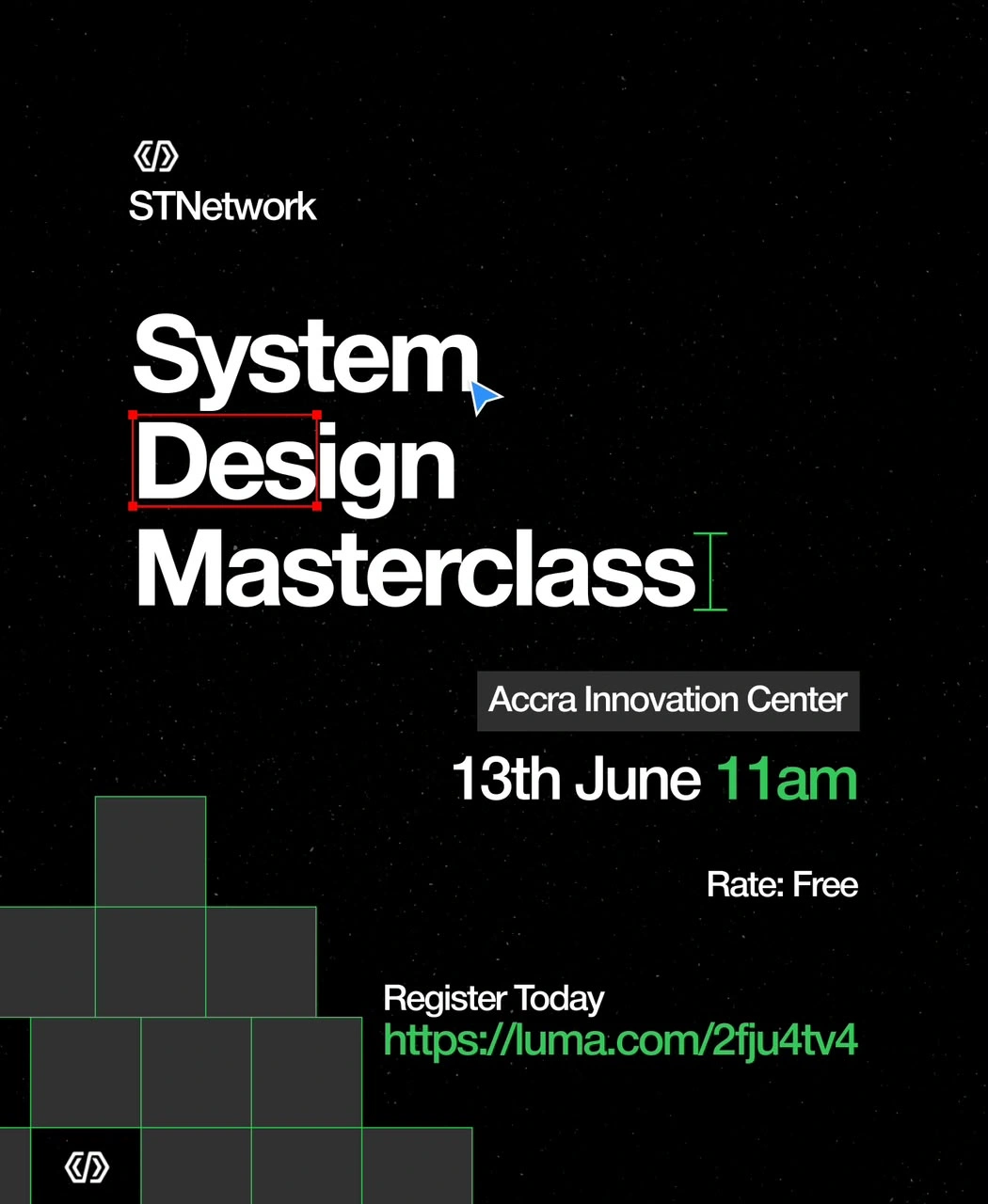 System Design Masterclass event poster