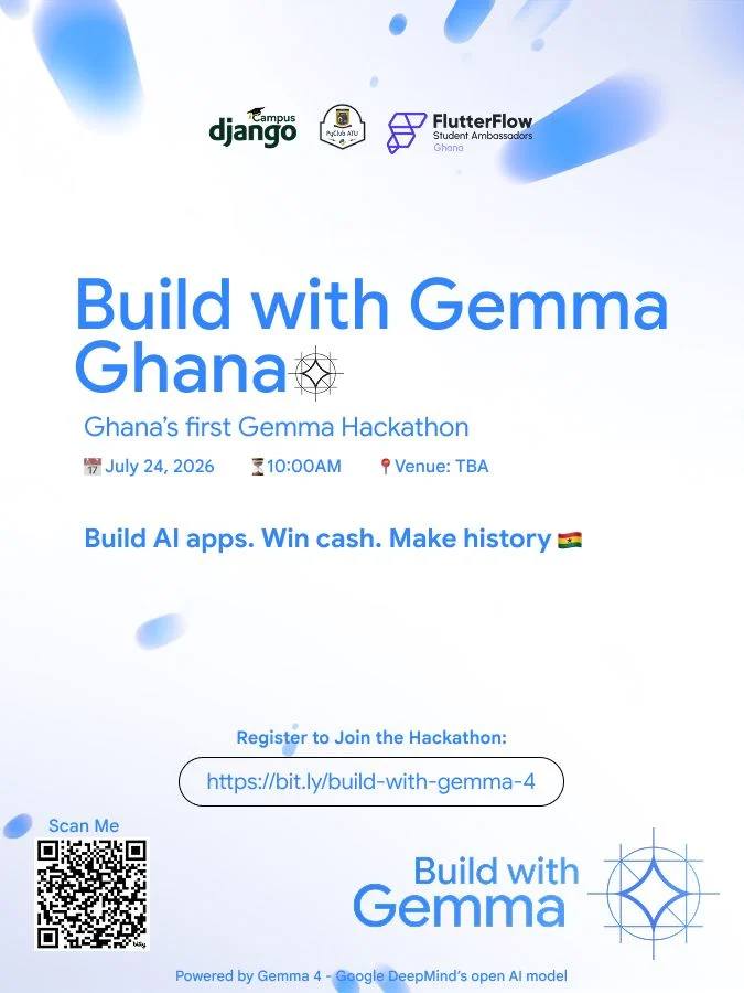 Build with Gemma Ghana 🇬🇭 event poster