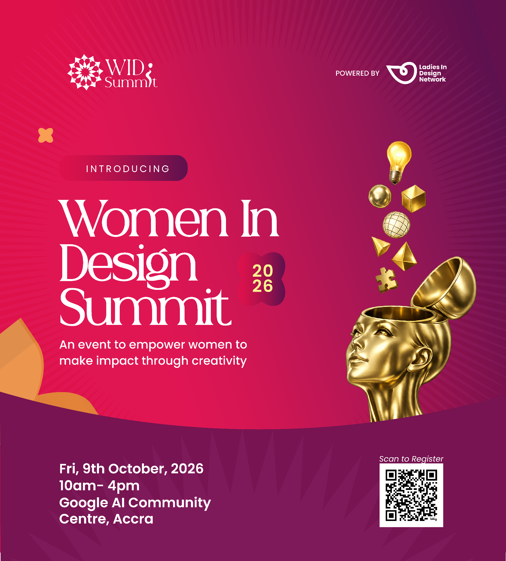 Women in Design Summit (WIDS) 2026: AI, Design & Innovation Edition event poster