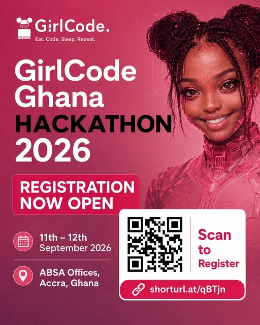 GirlCode Hackathon 2026 event poster