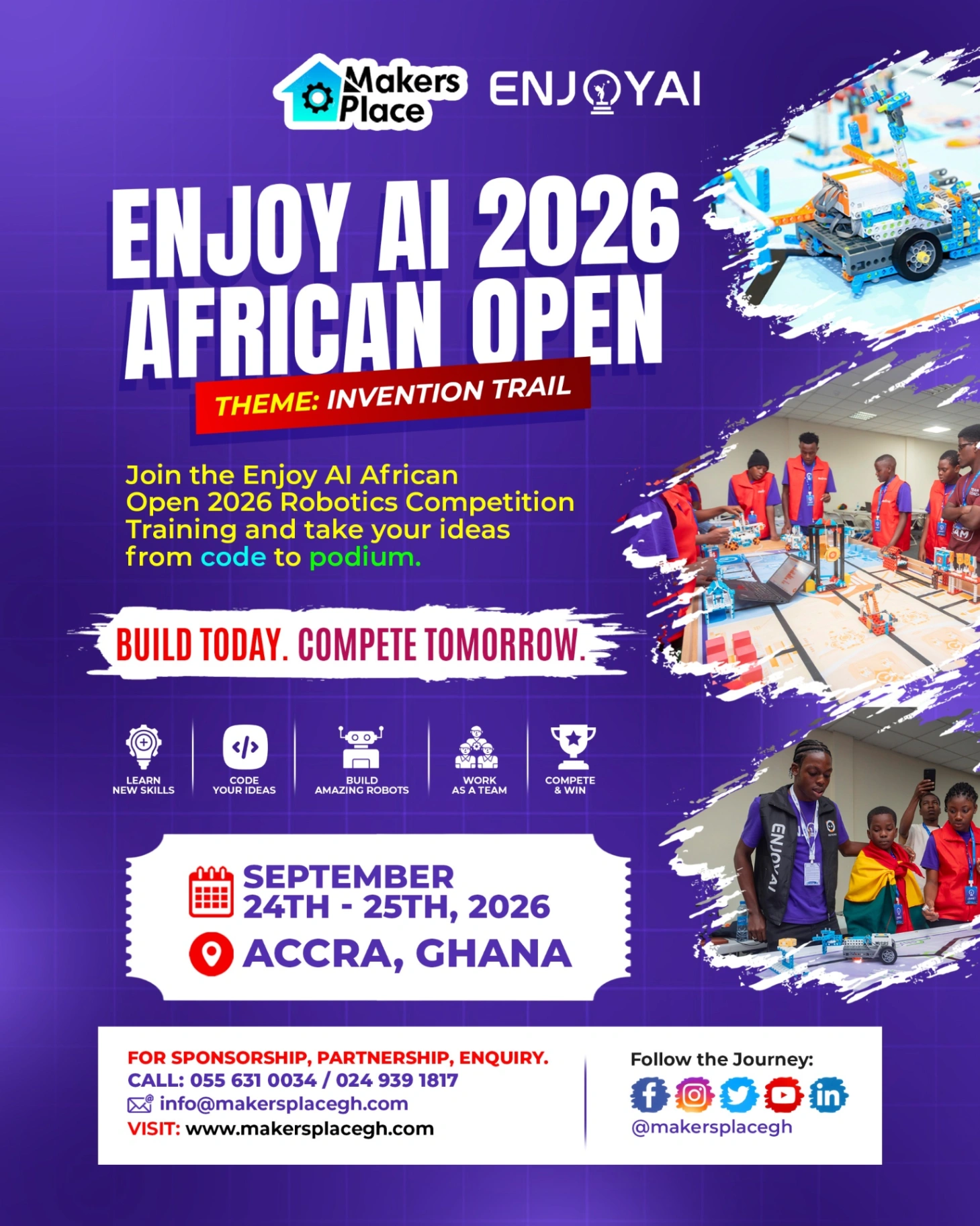 ENJOY AI African Open 2026 event poster