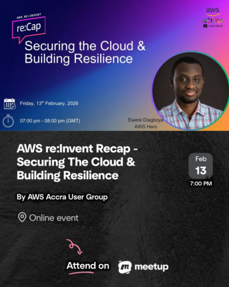 AWS re:Invent Recap-Securing the Cloud & Building Resilience  event poster