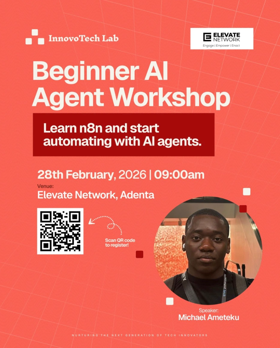 Beginner AI Agents Workshop event poster