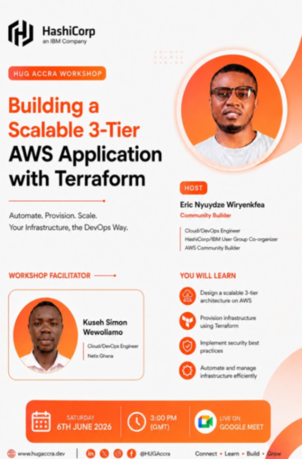 Building a Scalable 3-Tier AWS Application with Terraform event poster