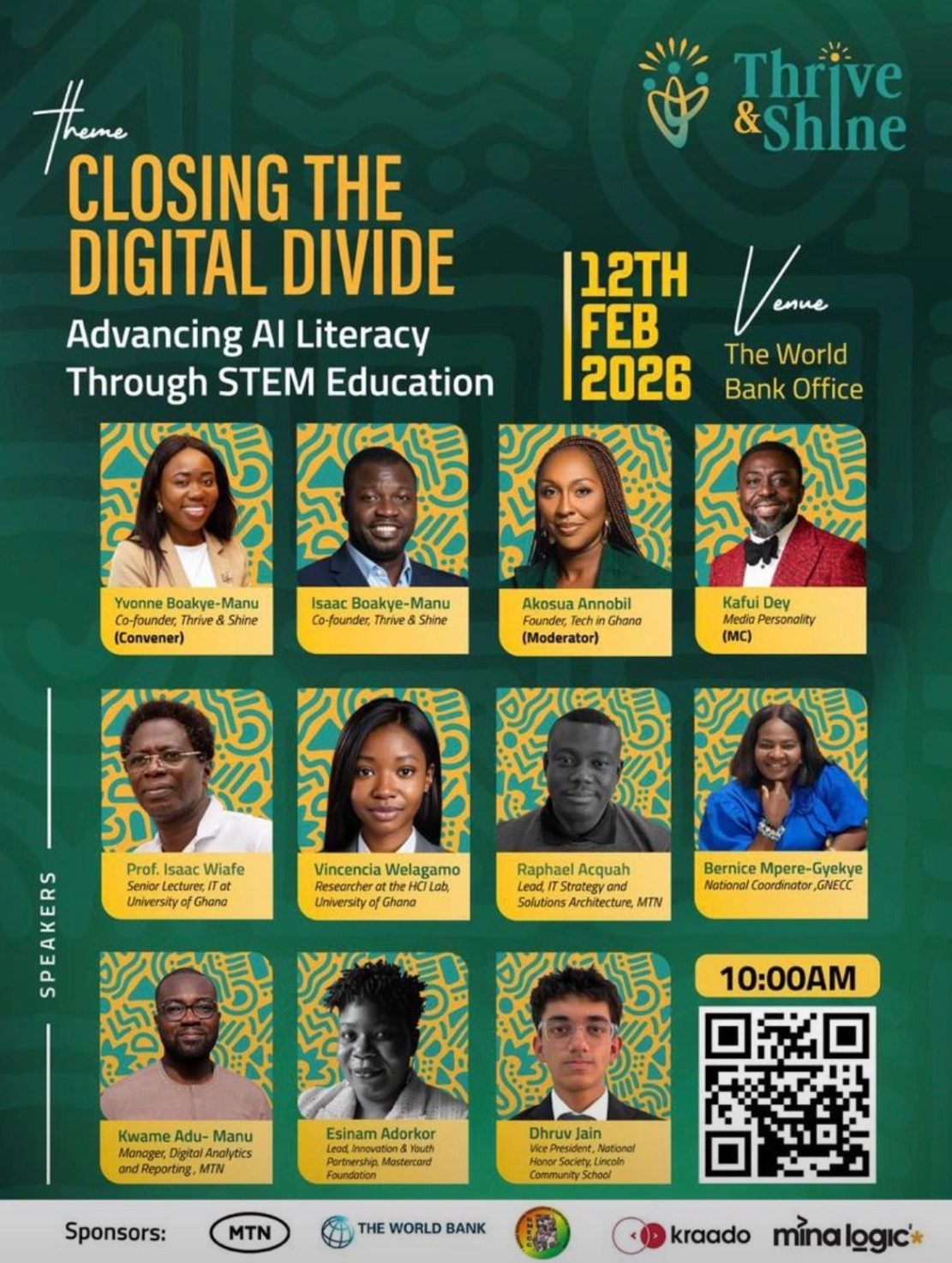 Closing The Digital Divide event poster