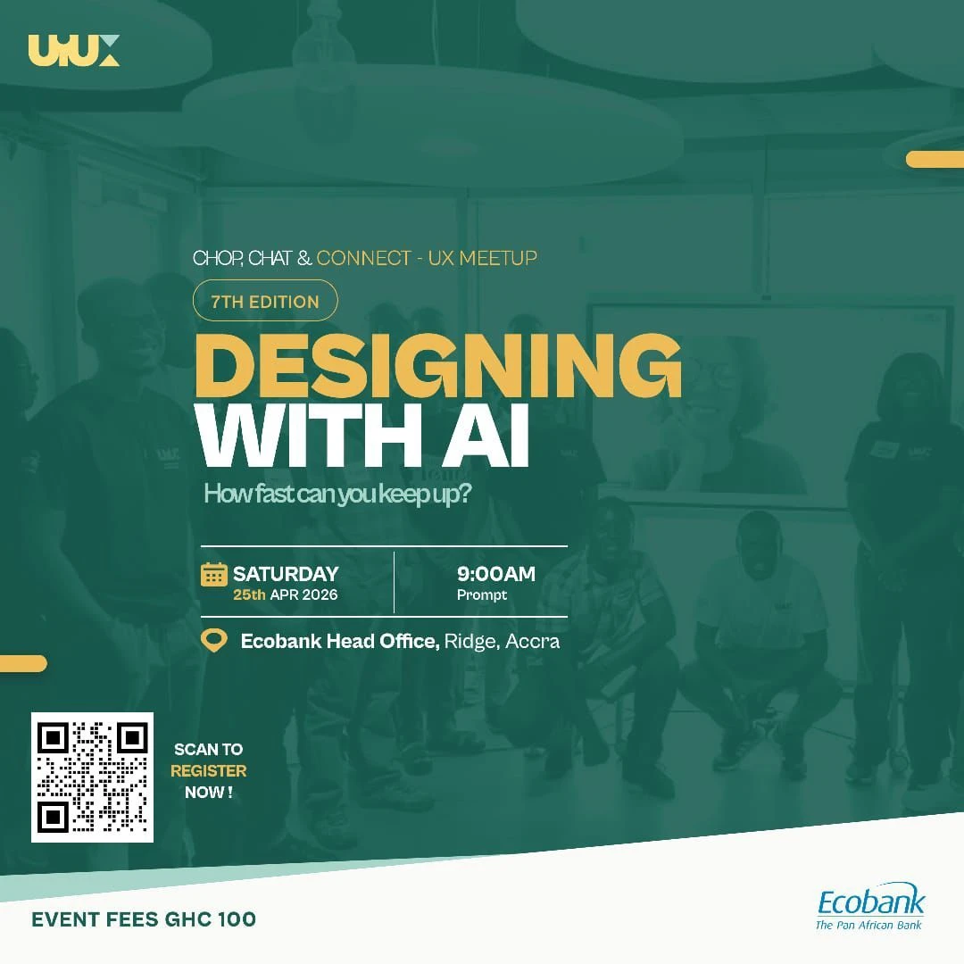 DESIGNING WITH AI event poster