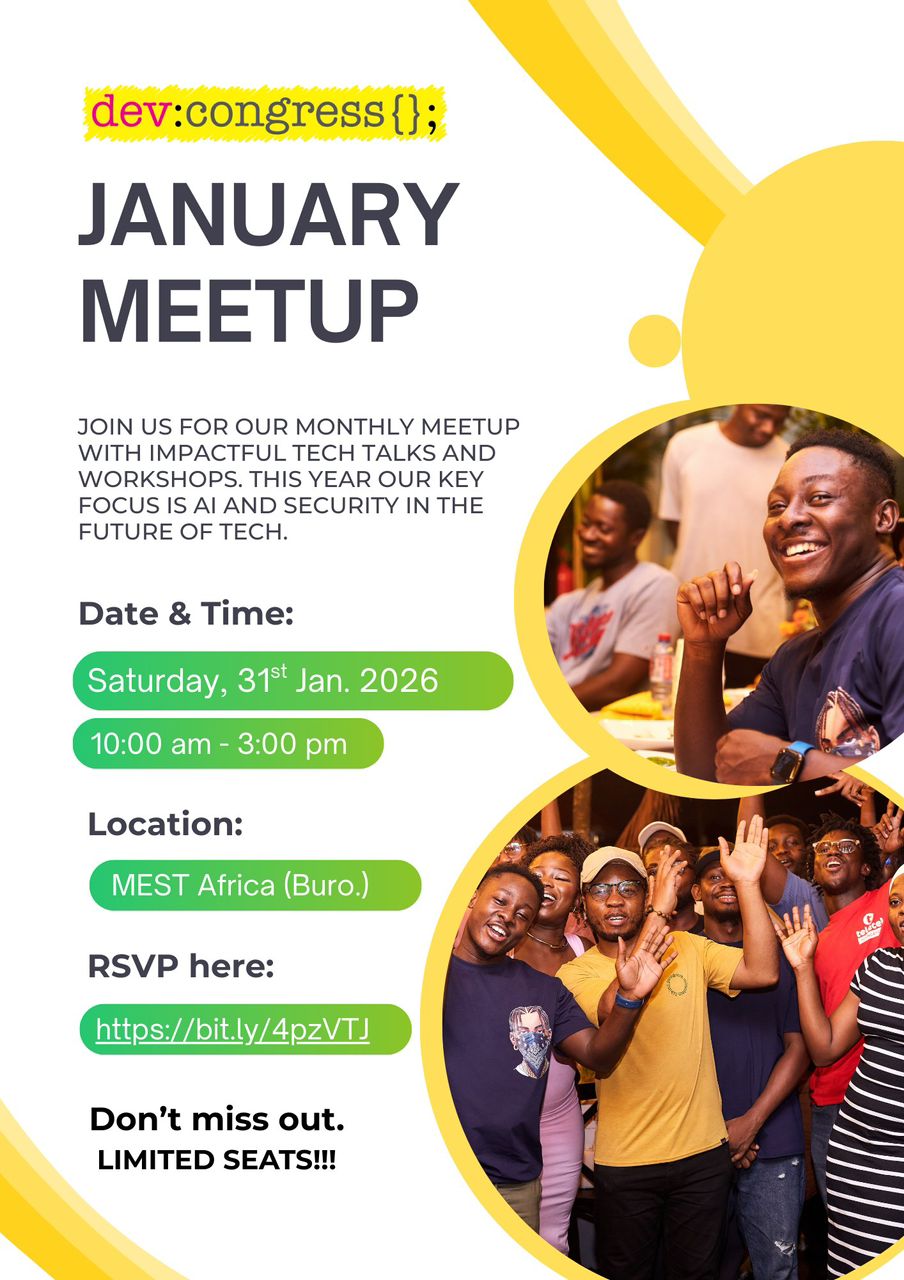 DevCongress Meetup event poster