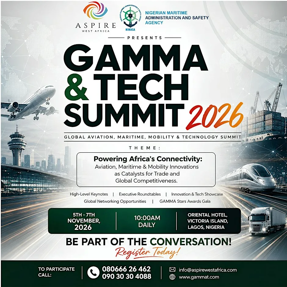 GAMMA & Tech Summit 2026 Global Aviation, Maritime & Mobility Access Summit event poster