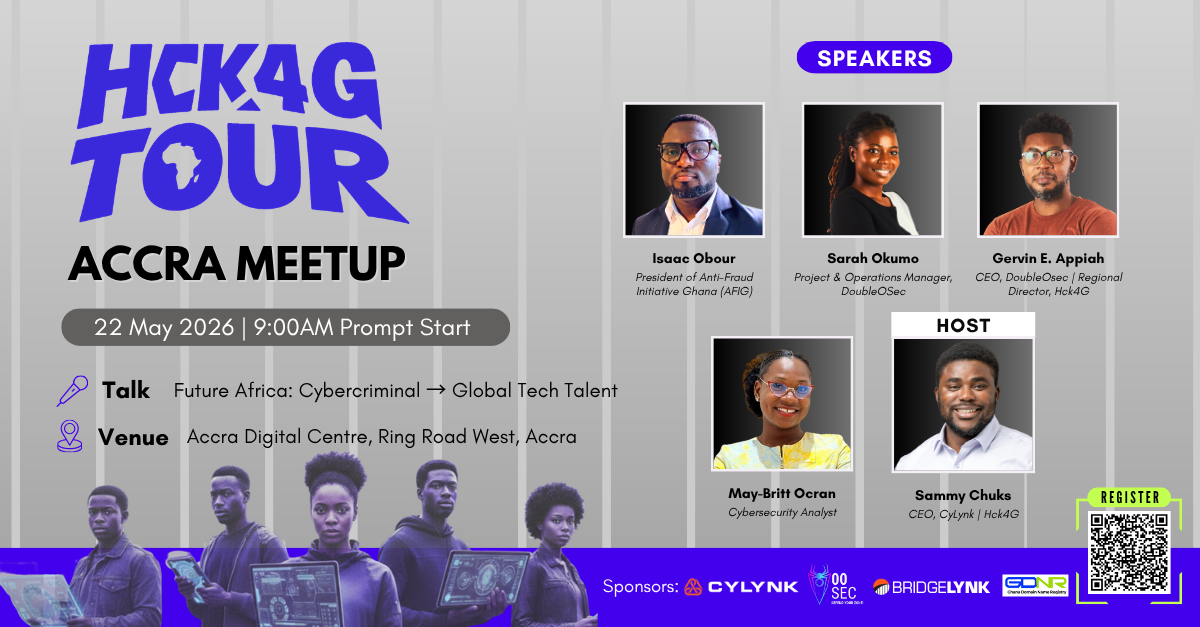 Hck4G - Hack of No Nation Tour – ACCRA event poster