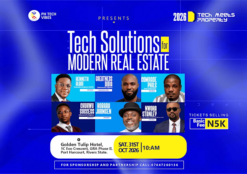 TECH SOLUTIONS FOR MODERN REAL ESTATE event poster