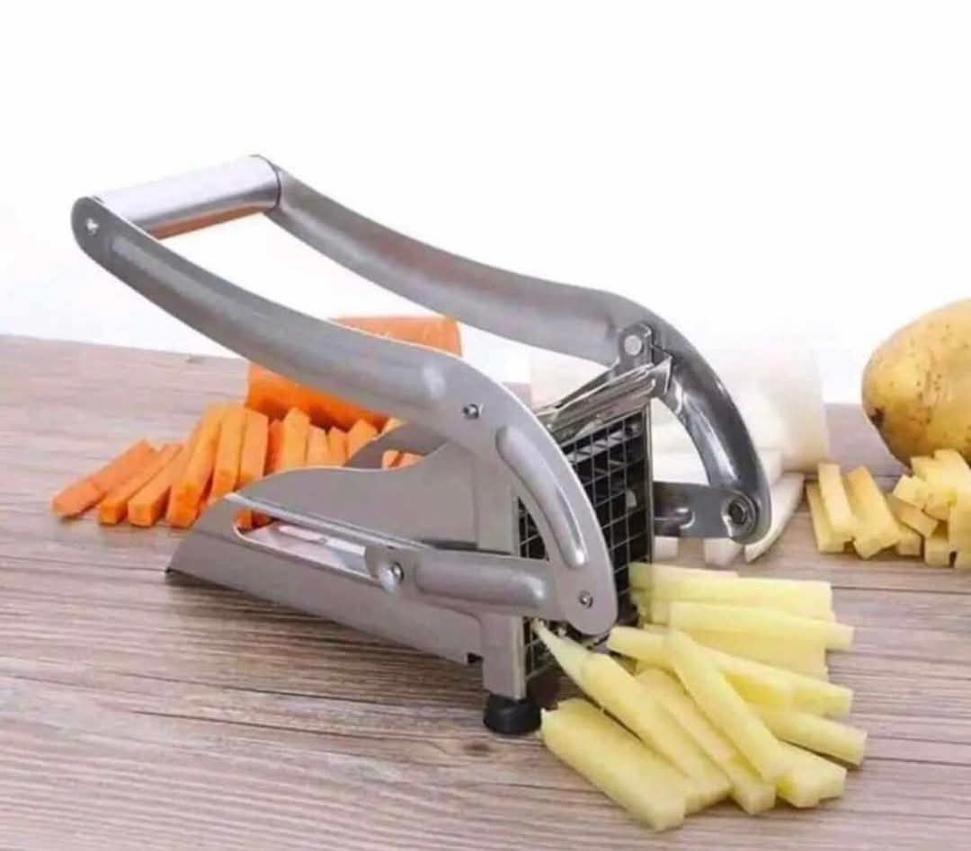 CHEFLY Professional Stainless Steel French Fry Cutter & Vegetable Slicer – Heavy Duty Manual Lever Press