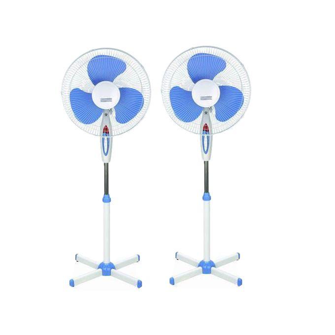 Saachi 16 Inch Electric Stand Fan With Remote Control-White 