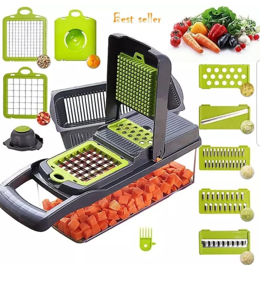 12-in-1 Multifunctional Vegetable Chopper & Slicer Set