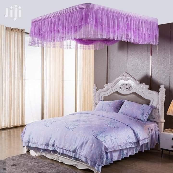 DreamAura Elegance Box Mosquito Net – Lavender Canopy thumbnail 2