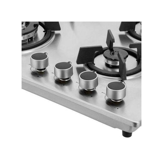Geepas 2-in-1 Built-in Gas Hob, Stainless Steel- Silver  thumbnail 2