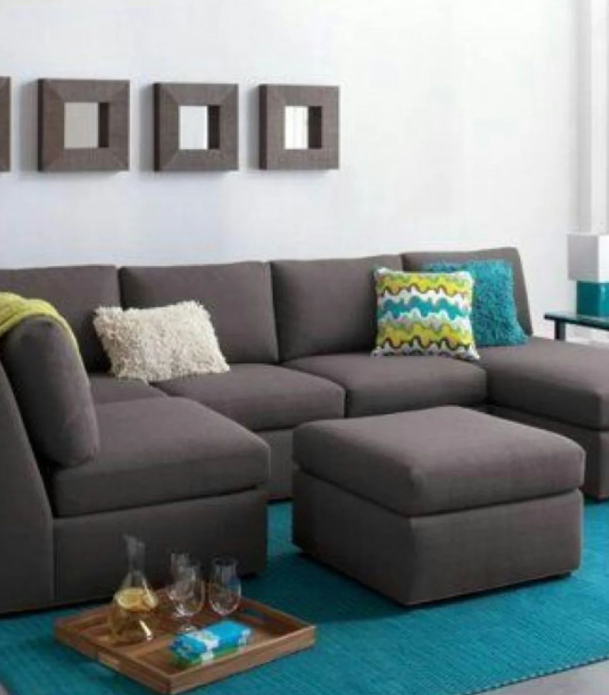 6-seater U sofa