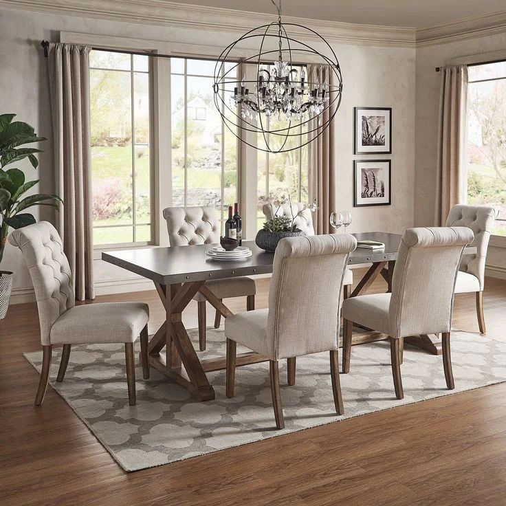 Zoe 6 seater dining set seats 6 people with a granite top table/ marble top or wooden top