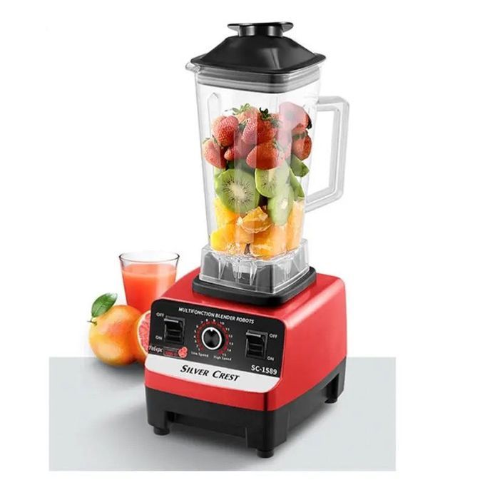 SILVER CREST Commercial Blender For Heavy Duty Works & Business - Red,Black 