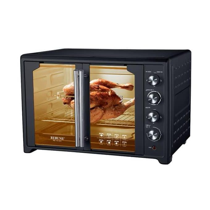 75 Liters Large Oven With Rack Tray Handle Rotisserie And Convection Function - Multicolor  thumbnail 2