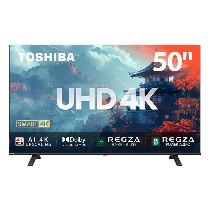 Toshiba 50 Inch 4K UHD Smart LED TV with HDR & Dolby Atmos - Black(3 YRS WRTY)