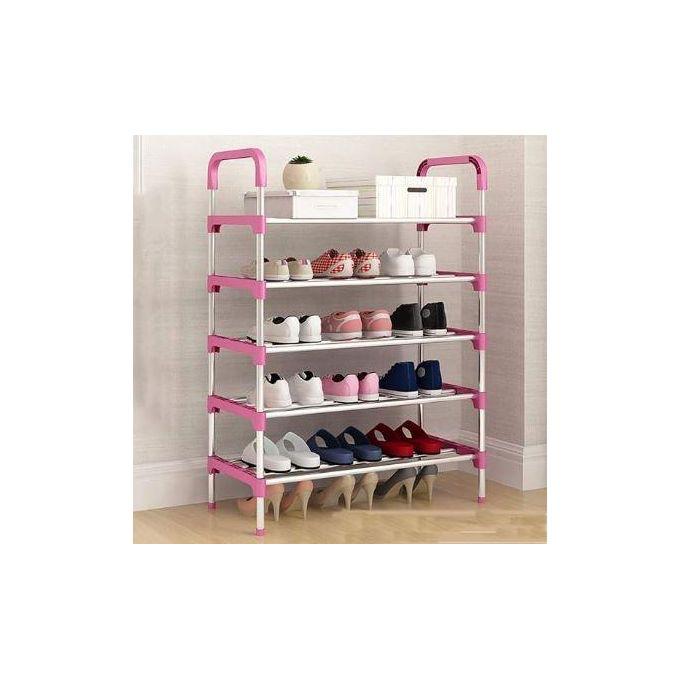 Single Column Metallic Cloth Wardrobe (Not Assembled) - Navy Blue  thumbnail 3