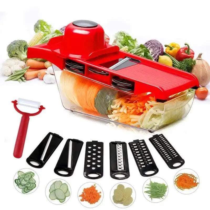  7-in-1 Multi-Functional Vegetable Slicer & Grater Set with Container