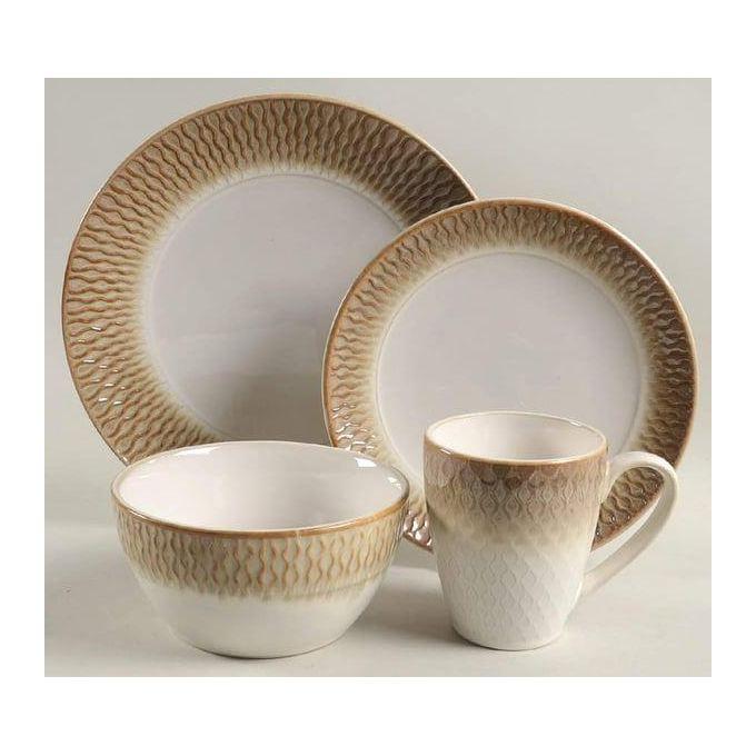 24 Pieces Ceramic Dinner Set Of 6 Bowls 6 Side Plates 6 Dinner Plates 6 Cups-Multicolour  thumbnail 2