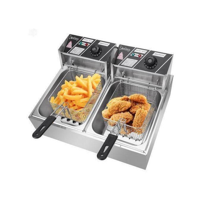 ADH Electric Deep Fryer 12L AEF-802A - Crispy Frying Made Easy!- Silver  thumbnail 3