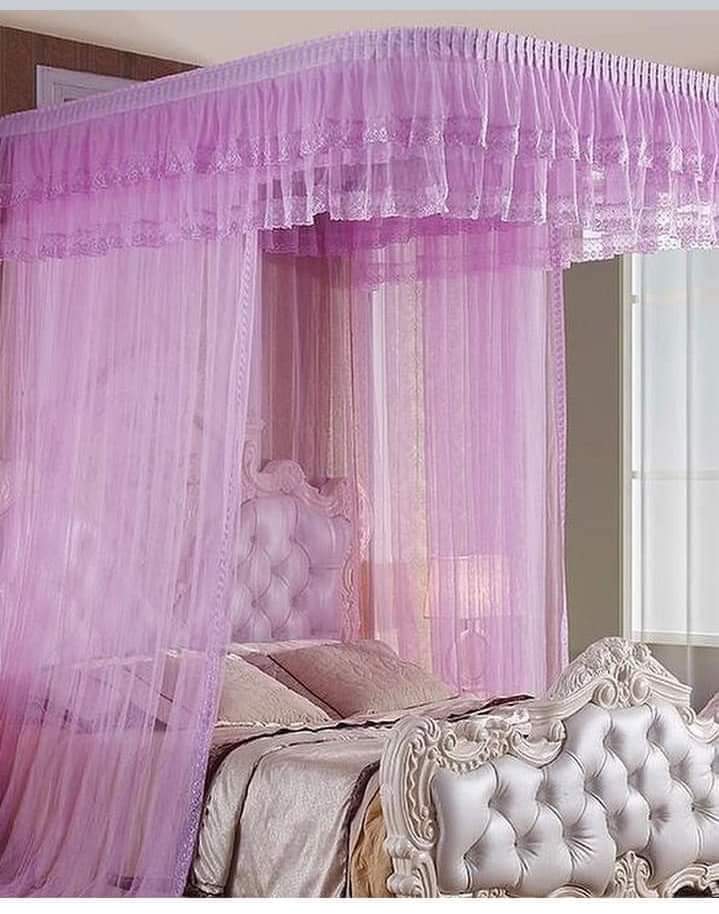 Luxury Princess-Style Lace Canopy Mosquito Net – Pink Elegance Edition thumbnail 2