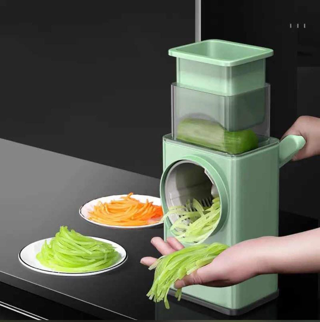  ORVICA Manual Rotary Drum Vegetable Slicer & Grater – Multi-Purpose Kitchen Cutter thumbnail 2