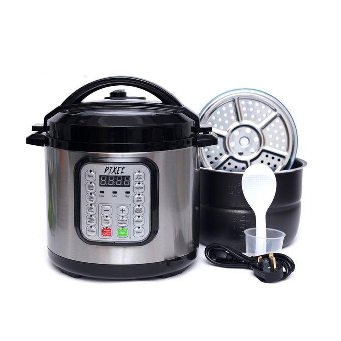 Pixel 7 Liters Multi-function Electric Pressure Cooker PIX 2011A - Silver  thumbnail 2