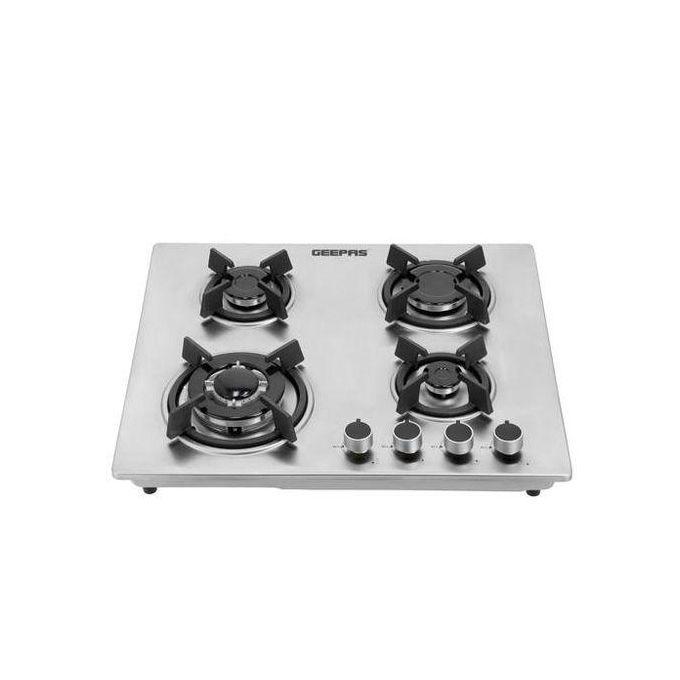 Geepas 2-in-1 Built-in Gas Hob, Stainless Steel- Silver 