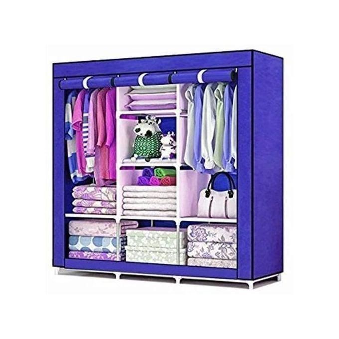 3 Column Cloth Frame Wardrobe thumbnail 2