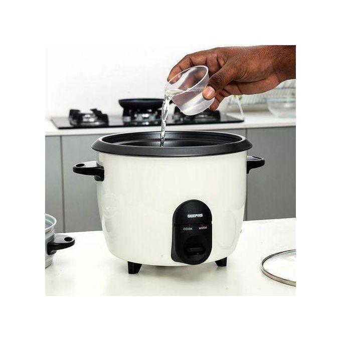Geepas 1.5L Automatic Rice Cooker - White  thumbnail 3