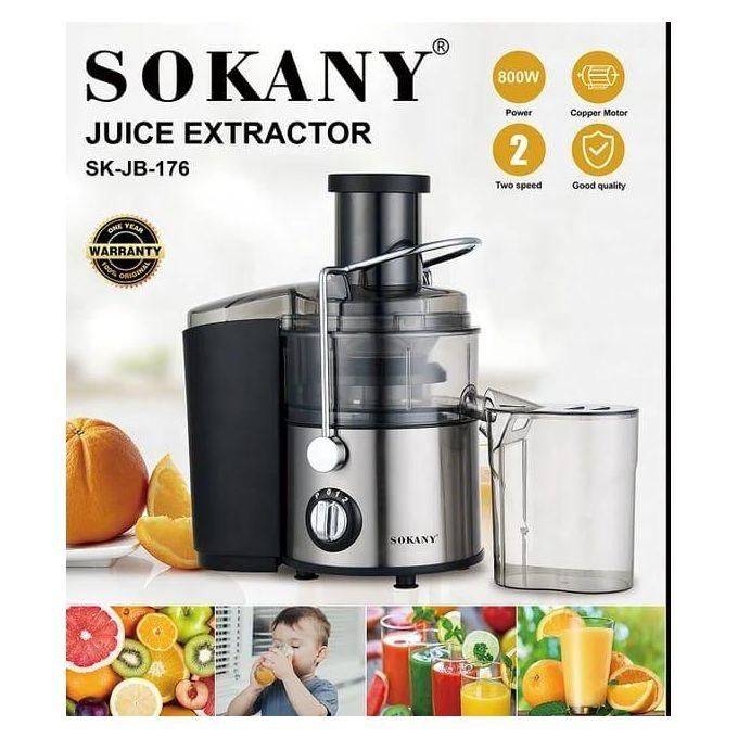 Sokany Commercial Slow Juicer And Blender Extractor With Crystal Display Stainless Steel - Multicolor  thumbnail 3