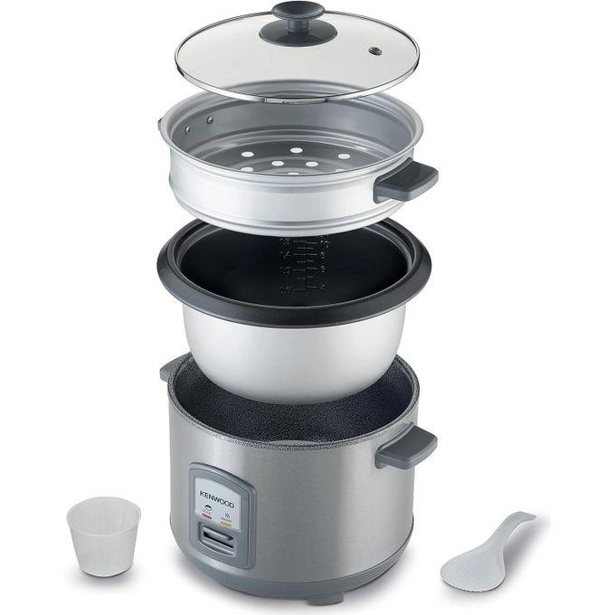 Kenwood Rice Cooker 2.8L With Steam Basket 1000W RCM71- Silver thumbnail 4