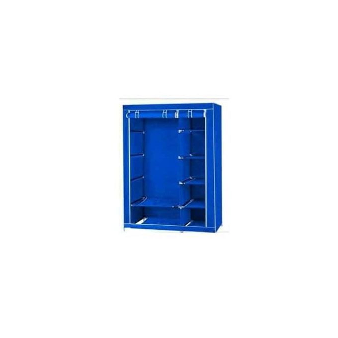 Wooden Frame Wardrobe- Blue 