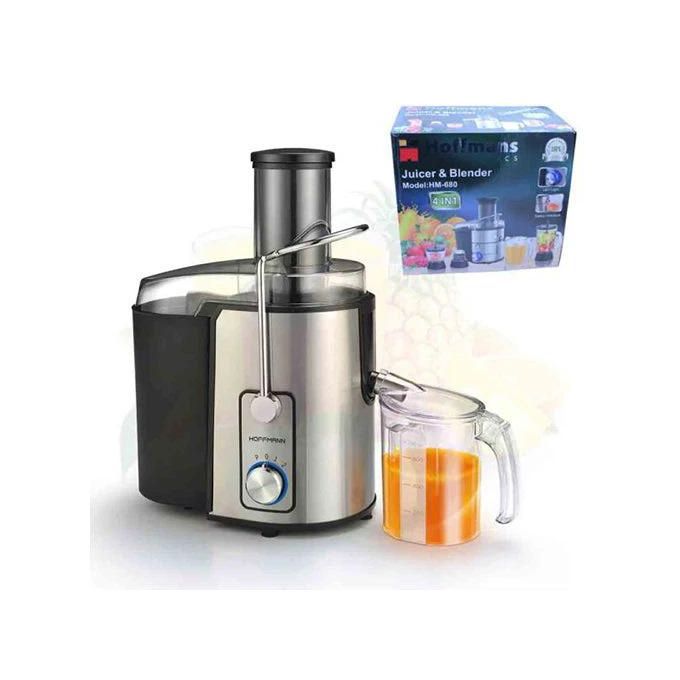 Hoffmans 4 in 1 Electric Juicer, Blender /Extractor,1.5L- Silver