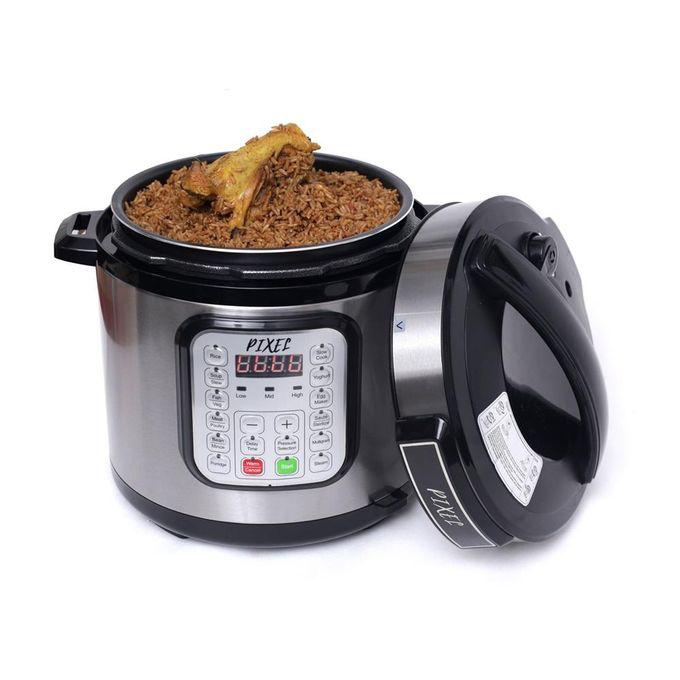 Pixel 7 Liters Multi-function Electric Pressure Cooker PIX 2011A - Silver  thumbnail 4