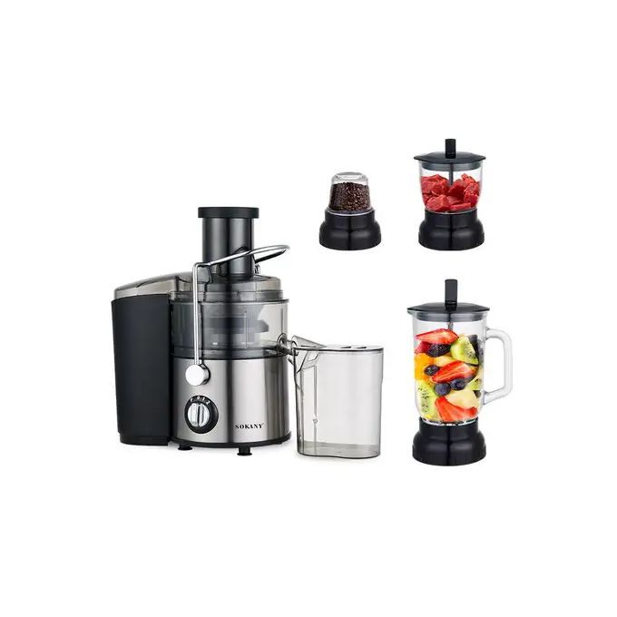 Saachi 4 In 1 Juicer Extractor For Grinding And Blending-Black/Silver  thumbnail 2
