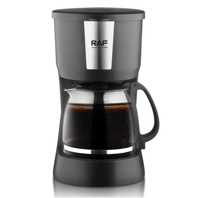 RAF Coffee Maker Machine 12 Cups R.131 - Silver & Black  thumbnail 3