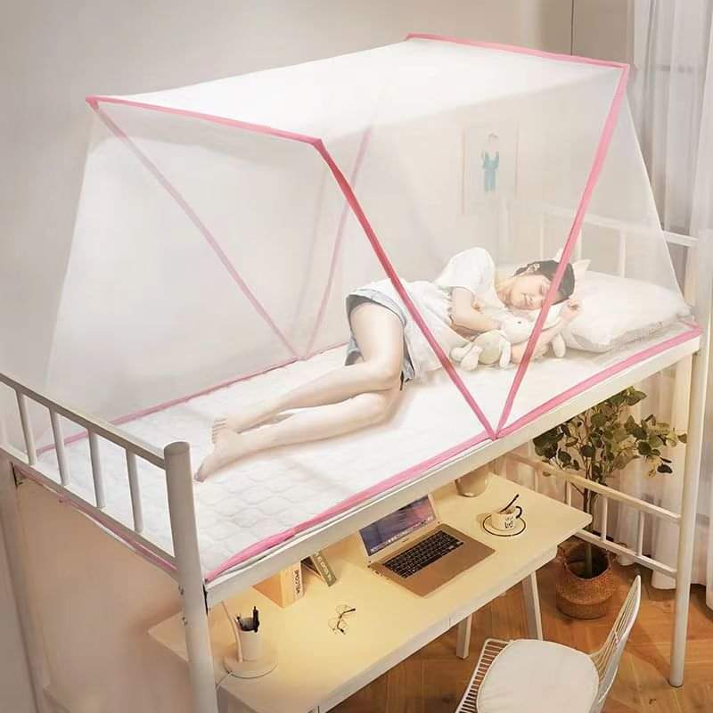  Foldable Tent Mosquito Net for Bunk & Loft Beds – Lightweight Pop-Up Mesh Canopy with Zippered Entry